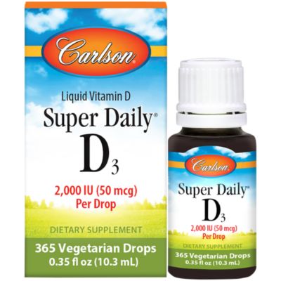 Super Daily D3 Liquid Vitamin D 2,000 IU (0.35 Fluid Ounces) 
