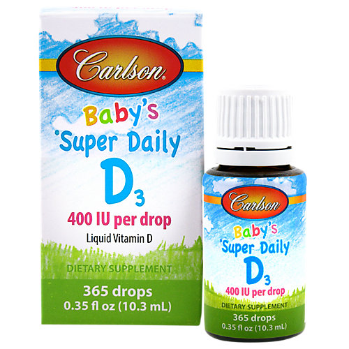 Children's Super Daily D3 Liquid Vitamin D3 400 IU (0.35 Fluid Ounces) 