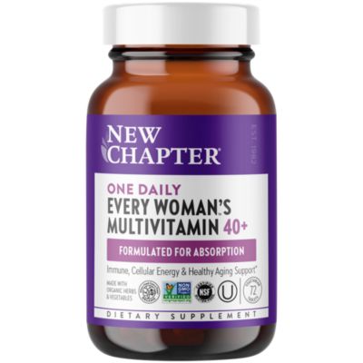 Organic Multivitamin for Every Woman 40+ WholeFood Complex Once Daily (72 Tablets) 