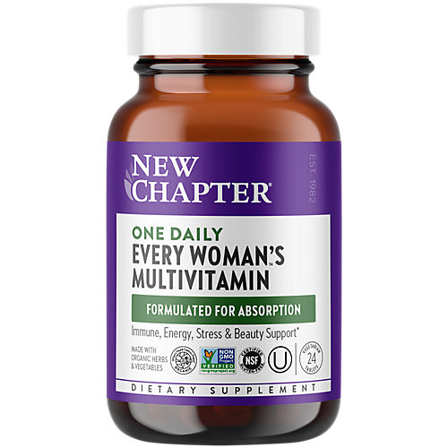 Organic Multivitamin for Every Woman WholeFood Complex Once Daily (24 Tablets) 