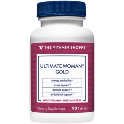 Ultimate Woman Gold Multivitamin With Iron, B Vitamins Vitamin D3 and More To Support Energy Production, Bone Immune Health Gluten Free Multimineral (90 Tablets 