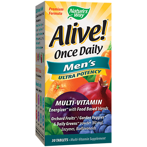 Alive Once Daily Men's Multivitamin Ultra Potency (30 Tablets) 