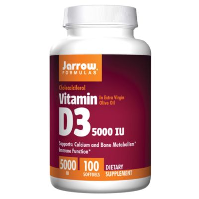 Vitamin D3 Supports Calcium Bone Metabolism 5,000 IU (100 Softgels) 
