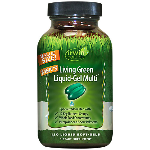 Men's Living Green LiquidGel Multivitamin Value Size (120 Liquid Softgels) 
