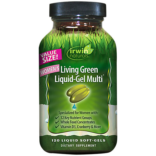 Women's Living Green LiquidGel Multivitamin Value Size (120 Liquid Softgels) 