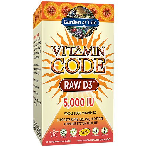 Vitamin Code Raw Whole Food Vitamin D3 5,000 IU (60 Vegetarian Capsules) 