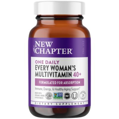 Organic Multivitamin for Every Woman 40+ WholeFood Complex Once Daily (24 Tablets) 