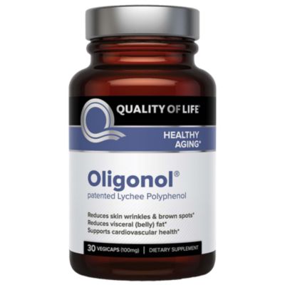 Oligonol Patented Lychee Polyphenol for Healthy Aging (30 Vegetarian Capsules) 