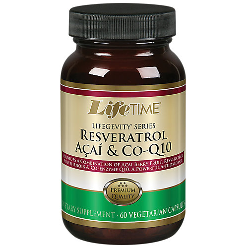 Resveratrol, Acai CoQ10 Powerful Antioxidant Formula (60 Vegetarian Capsules) 