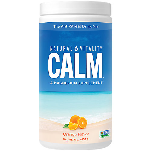 Natural Calm Magnesium Powder Orange (113 Servings) 