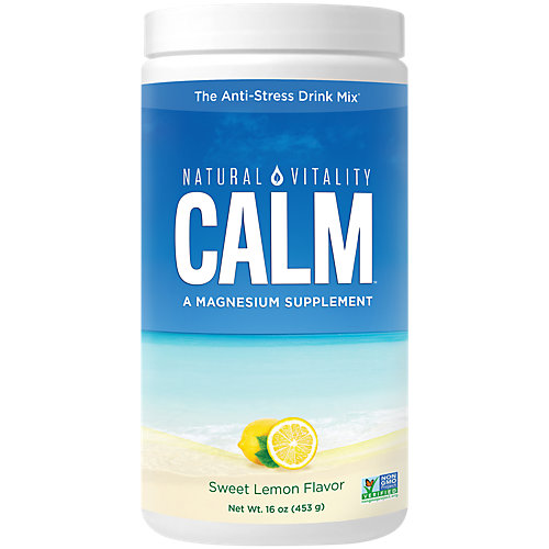 Natural Calm Magnesium Powder Lemon (113 Servings) 