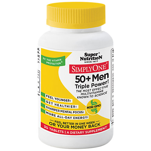 Simply One Triple Power Multivitamin for Men 50+ (30 Tablets) 