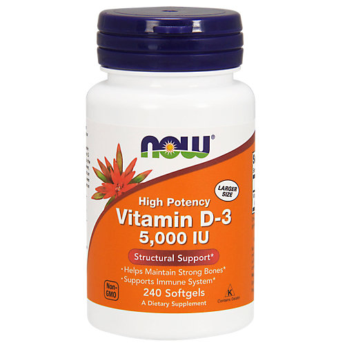 Vitamin D3 High Potency 5,000 IU (240 Softgels) 