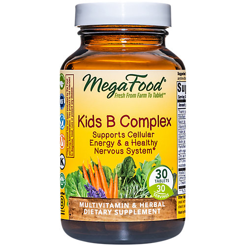Vitamin B Complex for Kids Nourish, Calm Focus (30 Tablets) 