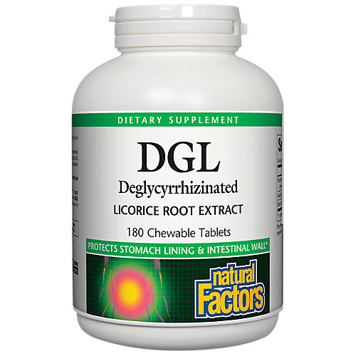 DGL Deglycyrrhizinated Licorice Root Extract (180 Chewable Tablets) 