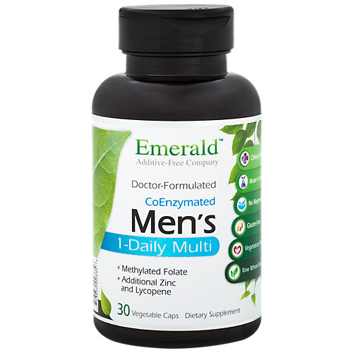 Men's Multivitamin with Folate, Zinc Lycopene (30 Vegetarian Capsules) 
