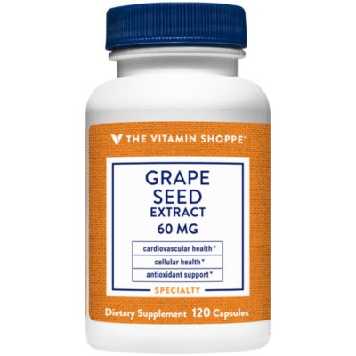 Grape Seed Extract 60MG (120 Capsules) by The Vitamin Shoppe 