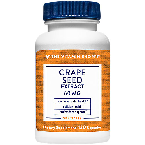 Grape Seed Extract 60MG (120 Capsules) by The Vitamin Shoppe 