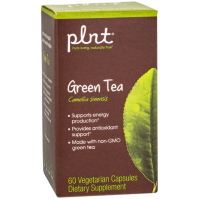 plnt Green Tea Extract, Organic NonGMO A Natural Antioxidant to Support Fat Metabolism Energy Production (60 Vegetarian Capsules) 