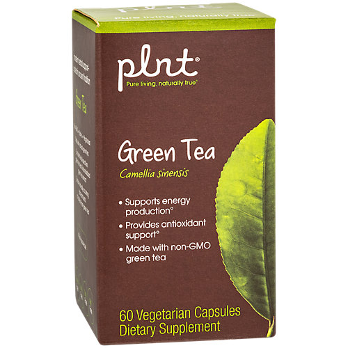 plnt Green Tea Extract, Organic NonGMO A Natural Antioxidant to Support Fat Metabolism Energy Production (60 Vegetarian Capsules) 