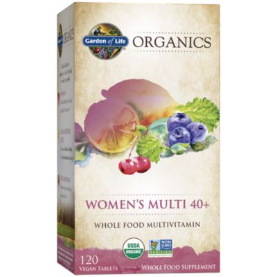 mykind Organics Whole Food Multivitamin for Women 40+ (120 Vegan Tablets) 