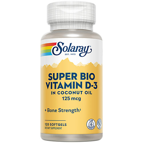 Super Bio Vitamin D3 5,000 IU in Coconut Oil (120 Softgels) 