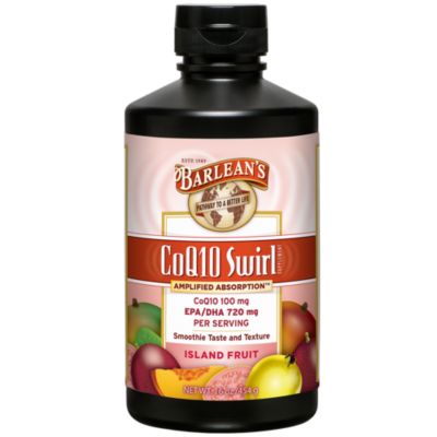 CoQ10 Swirl with EPA DHA Island Fruit 100 MG / 720 MG (16 Fluid Ounces) 