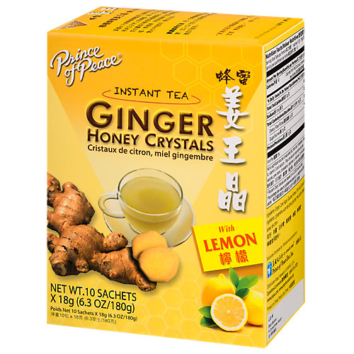 Ginger Honey Crystals Tea with Lemon (10 Tea Bags) 