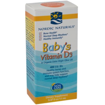 Baby's Vitamin D3 Liquid Supports Healthy Bones Immune Function (11 Milliliters) 