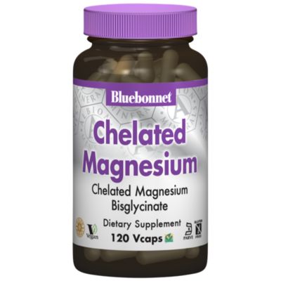 Chelated Magnesium Bisglycinate 200 MG (120 Vegan Capsules) 