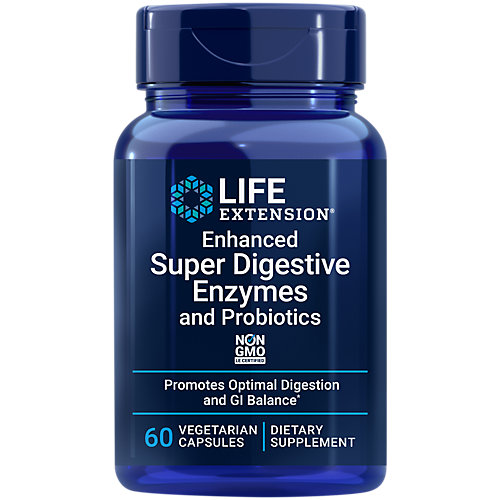 Enhanced Super Digestive Enzymes with Probiotics (60 Vegetarian Capsules) 