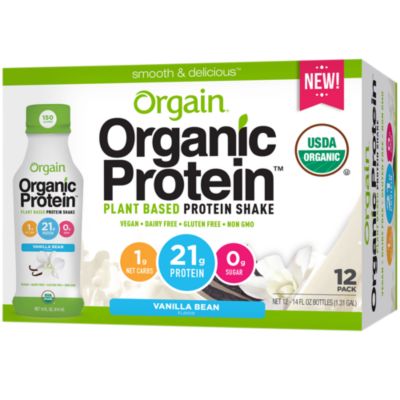 Organic PlantBased Protein Shake Vanilla Bean (12 Pack) 