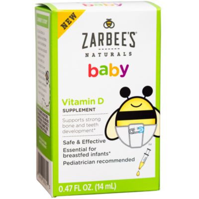 Zarbees Baby Vitamin D Safe Effective 400 IU (0.47 Fluid Ounces) | Shop