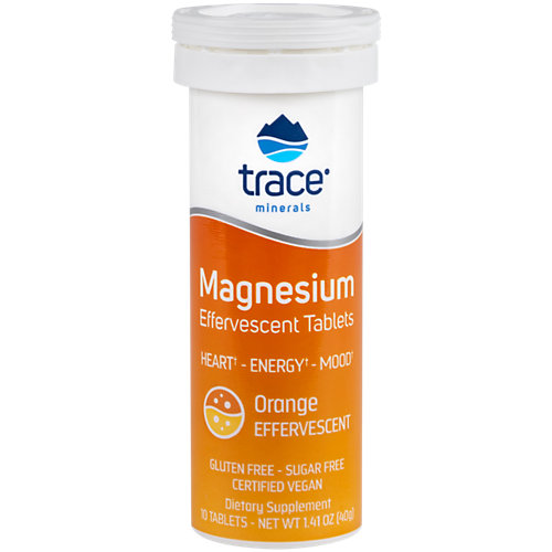 Magnesium Effervescent Tablets for Heart, Energy Mood Orange (10 Tablets) 