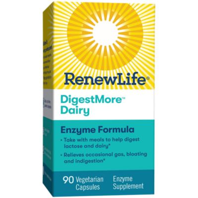 DigestMore Dairy Enzyme Formula (90 Vegetarian Capsules) 