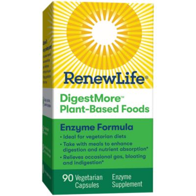 DigestMore Plant Based Foods Enzyme Formula (90 Vegetarian Capsules) 