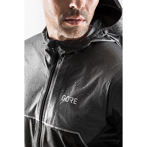 Gore Wear R7 Gore-Tex Shakedry Trail Hooded Jacket Black Herren Laufjacke 