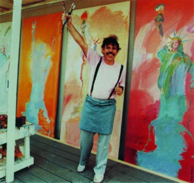 Peter Max and Wrangler come together for an anniversary celebration on multiple levels! This photo of Peter Max is from the Wrangler website. 