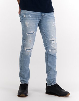 Mens ripped deals jeans american eagle