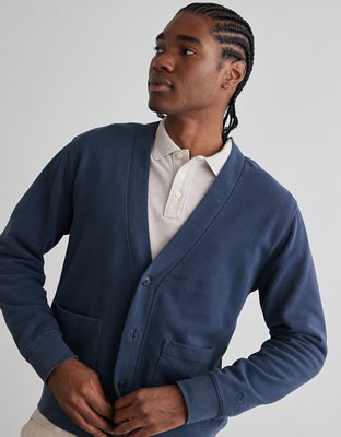 Navy blue shop button up cardigan