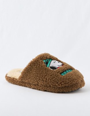 Men's L.L.Bean x Peanuts Sweater Fleece Slippers at L.L. Bean