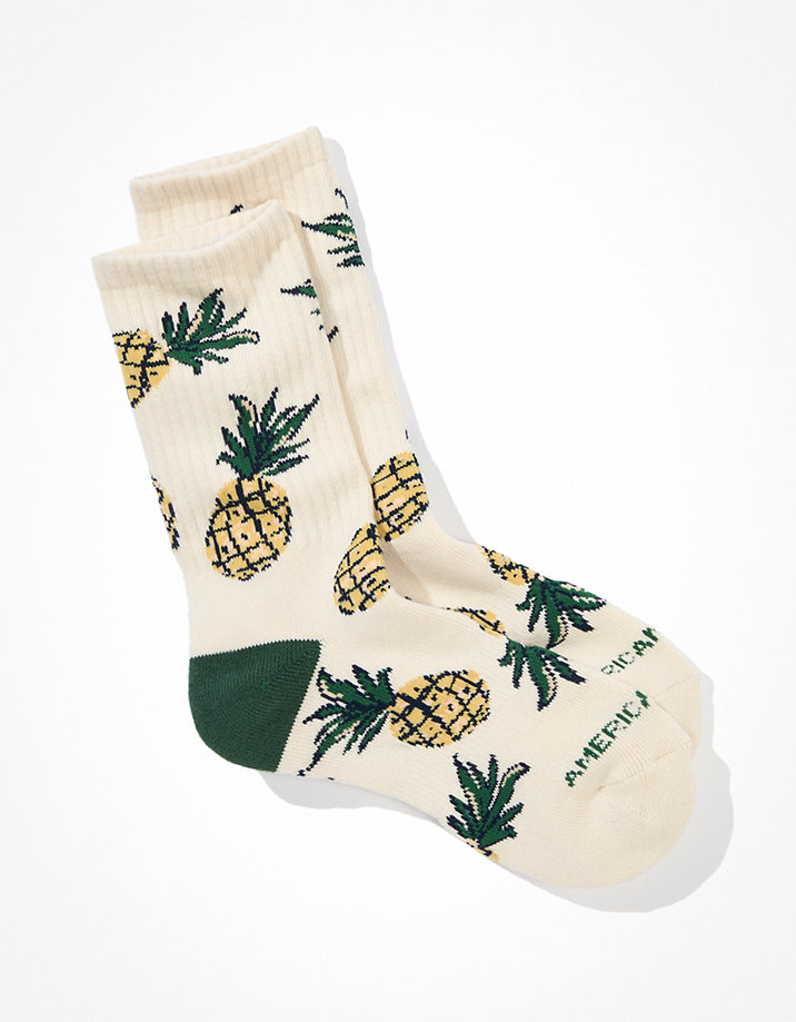 AE Pineapple Crew Socks