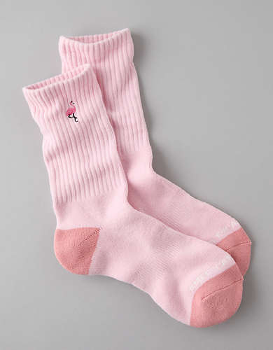 AE Flamingo Crew Socks