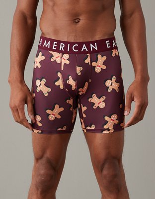 American Eagle AE Men's 2-Pack No Fly 6 Flex Boxer Briefs Size LARGE  Underwear AEO Boxer Brief