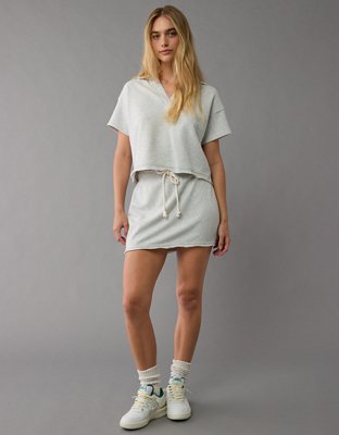 AE High-Waisted Fleece Mini Skirt