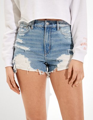 Blue jean sale shorts american eagle