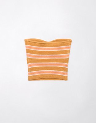 AE Cinch Knit Striped Tube Top