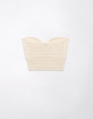 AE Cinch Front Crochet Tube Top