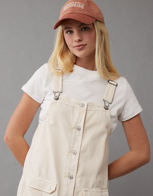 AE Button-Up Pinafore Dress