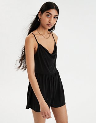 cowl neck romper